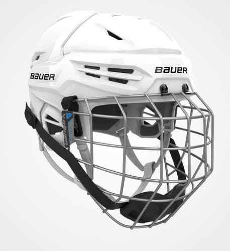 New BAUER REAKT 55 Helmet Cage Combo White Small 11851-BAUER-REAKT-55