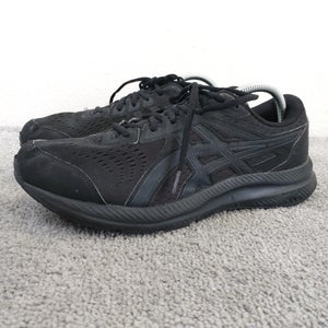 Asics Gel Contend 8 Mens Size 10 EXTRA WIDE Running Shoes Black Lace Up Sneakers