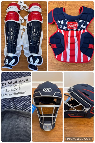 Rawlings Velo 2.0 Catcher's Set (New) Stars and Stripes