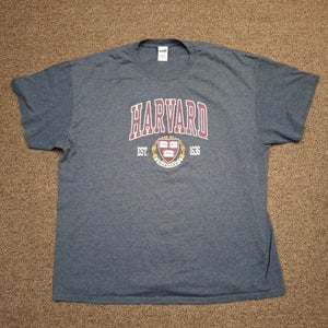 Gildan Harvard University Graphic Print T-Shirt Sz XL Mens
