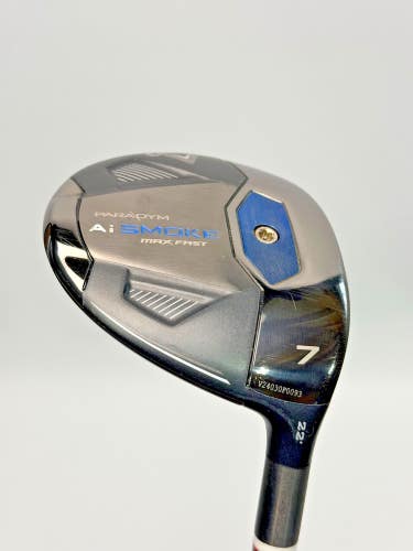 Callaway Ai Smoke Max Fast 7 Wood 22 Kai'li Red 60g X-Stiff Fairway Wood