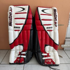 33" CCM / Heaton Helite 10 Goalie Leg Pads Pro Stock (Used)