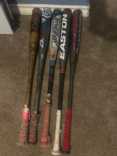 Used BBCOR BATS 33 and 34