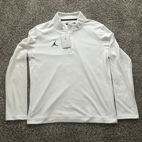 Jordan Dri-Fit 1/4 Zip Jacket White Size Mens Medium DQ7913-100