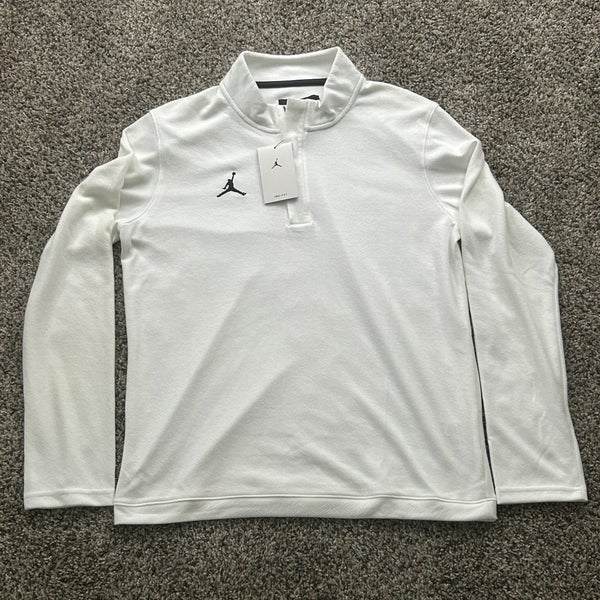 Jordan Dri-Fit 1/4 Zip Jacket White Size Mens Medium DQ7913-100
