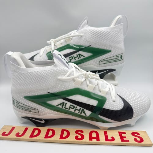 Nike Alpha Menace Elite 4 Football Cleats White Green FZ7701-106 Men’s Sz 14
New Without Box