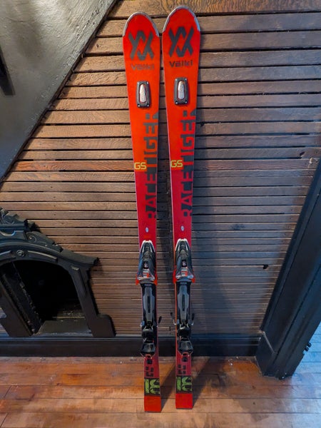 Men's 2019 Volkl 175 cm Racing Racetiger GS Skis With Bindings Max Din 14