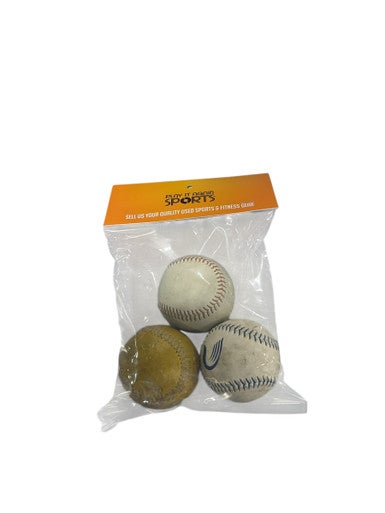 Used 3 WEIGHTED TRAINING BASEBALLS BB/SB Training Aid 11834-S000045197