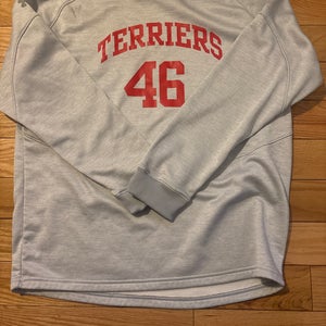 Gray Men's Large Under Armour Sweatshirt (Used)