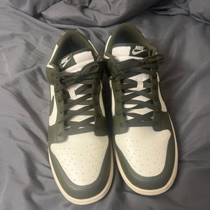 Green Men's Size 13.0 (W 14.0) Adult Nike Dunk Low Shoes (Used)