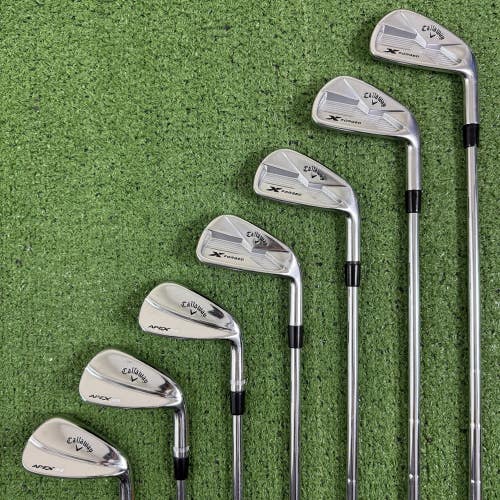 Callaway X Forged 18 Apex MB Combo Iron Set 4-PW Dynamic Gold X100 Tour Issue
