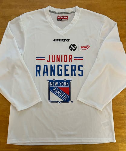 New York Rangers Junior Rangers CCM Practice Hockey Jersey Small like new!