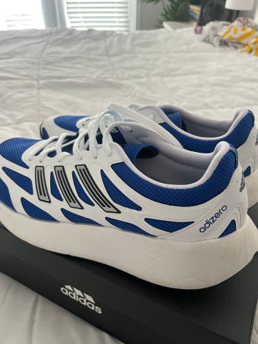 White/Blue Size M 11.0 (W 12.0) Adidas Adizero Aruku Shoes