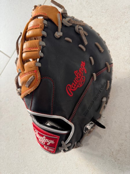 LH Rawlings R9 Contour Youth First Base Mitt- 12"
