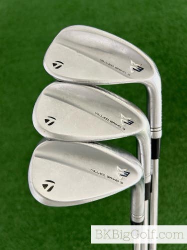 Taylormade MG3 Milled Grind Chrome 3 Wedge Set (52, 56, & 60 Degrees)