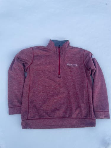 Red Men's XL Adidas UMASS athletics Sweatshirt (Used)