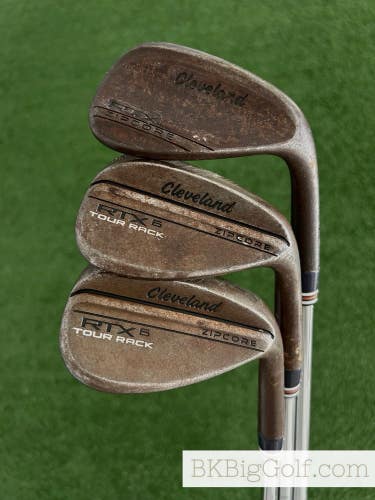 Cleveland RTX Tour Rack Zipcore Raw 3 Wedge Set (50, 54, & 58 Degrees)