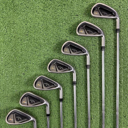 Callaway X2 Hot Iron Set 6-PW AW SW Speedstep 85 Steel Stiff Flex +1/2 Long