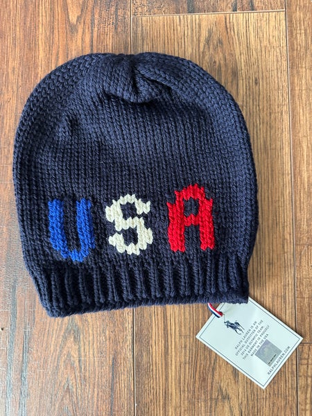 Blue 2014 Olympics Team Issued Opening Ceremonies Beanie 100% Hat (New)