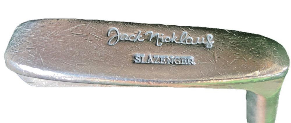 Slazenger Jack Nicklaus Napa Blade Putter Steel 34" RH With Label & Leather Grip