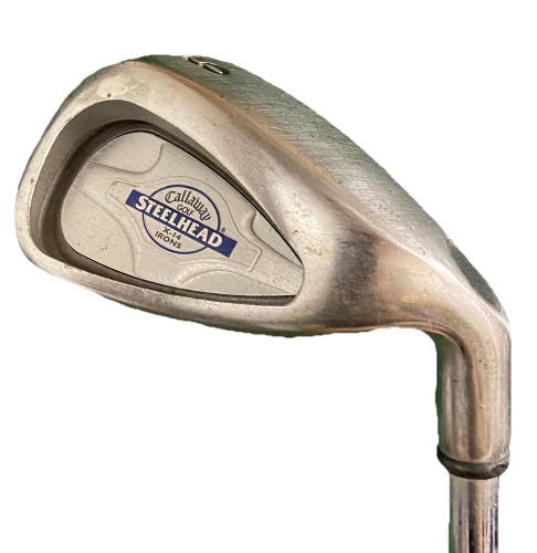 Callaway Steelhead X-14 9 Iron Men's RH Stiff Steel 36" New Midsize Grip