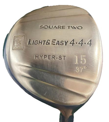 Square Two Light And Easy 15 Wood 37* RH Ladies Graphite 38" New Grip Nice Club