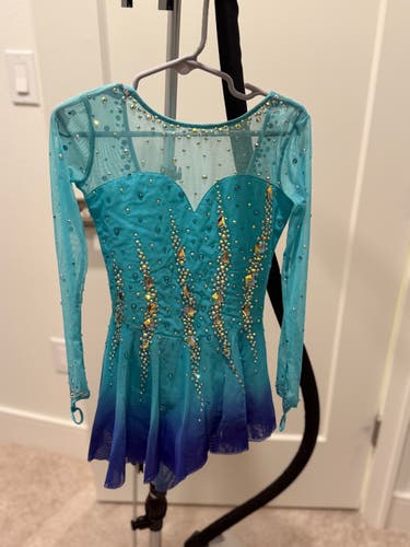 High-end custom-made figure skating competition dress