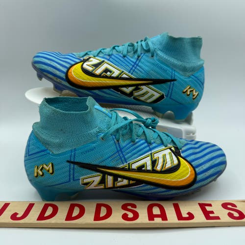 Nike Zoom Mercurial Superfly 9 Elite FG KM Blue DO9342-400 Men’s Sz 7 USED

Used with Box