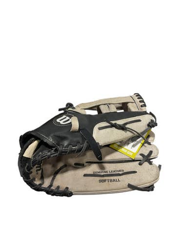 Used Wilson ELITE SOFBALL BB/SB Glove RH Throw Black 14" 11834-S000044573