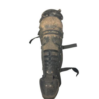 Used Rawlings BLACK CATCHER SHIN GUARD Catchers Leg Guards Black Youth 11834-S000045081