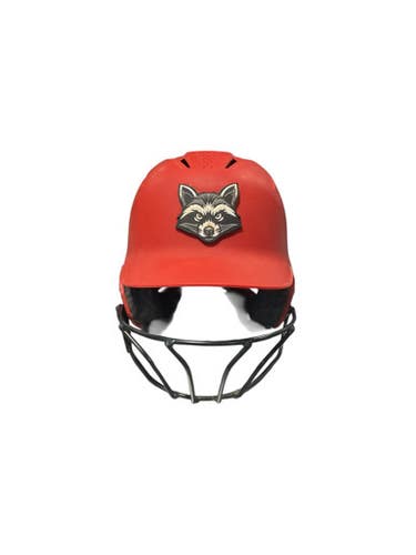 Used Evoshield SMALL RED HELMET Batting Helmet Mask Red SM 11834-S000045095