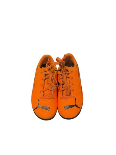 Used Puma Soccer Indoor Shoes Gun Metal And Coral Junior 02.5 11834-S000045127