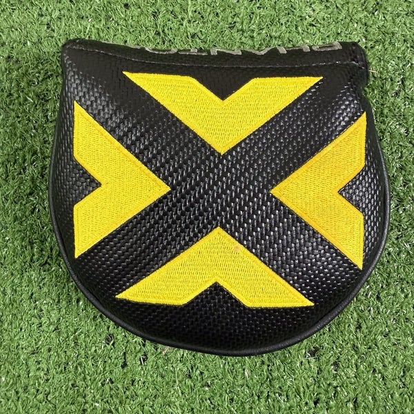 Scotty Cameron Phantom X Round Mallet Putter Headcover Right Handed Gray Yellow