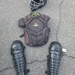 Adult All Star System 7 Axis Catcher's Set w/ Champion Leg Guards