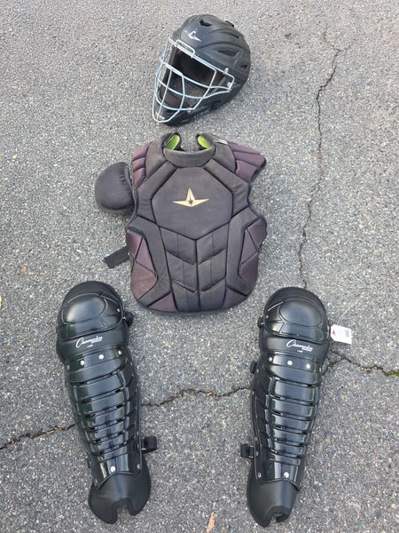 Adult All Star System 7 Axis Catcher's Set w/ Champion Leg Guards