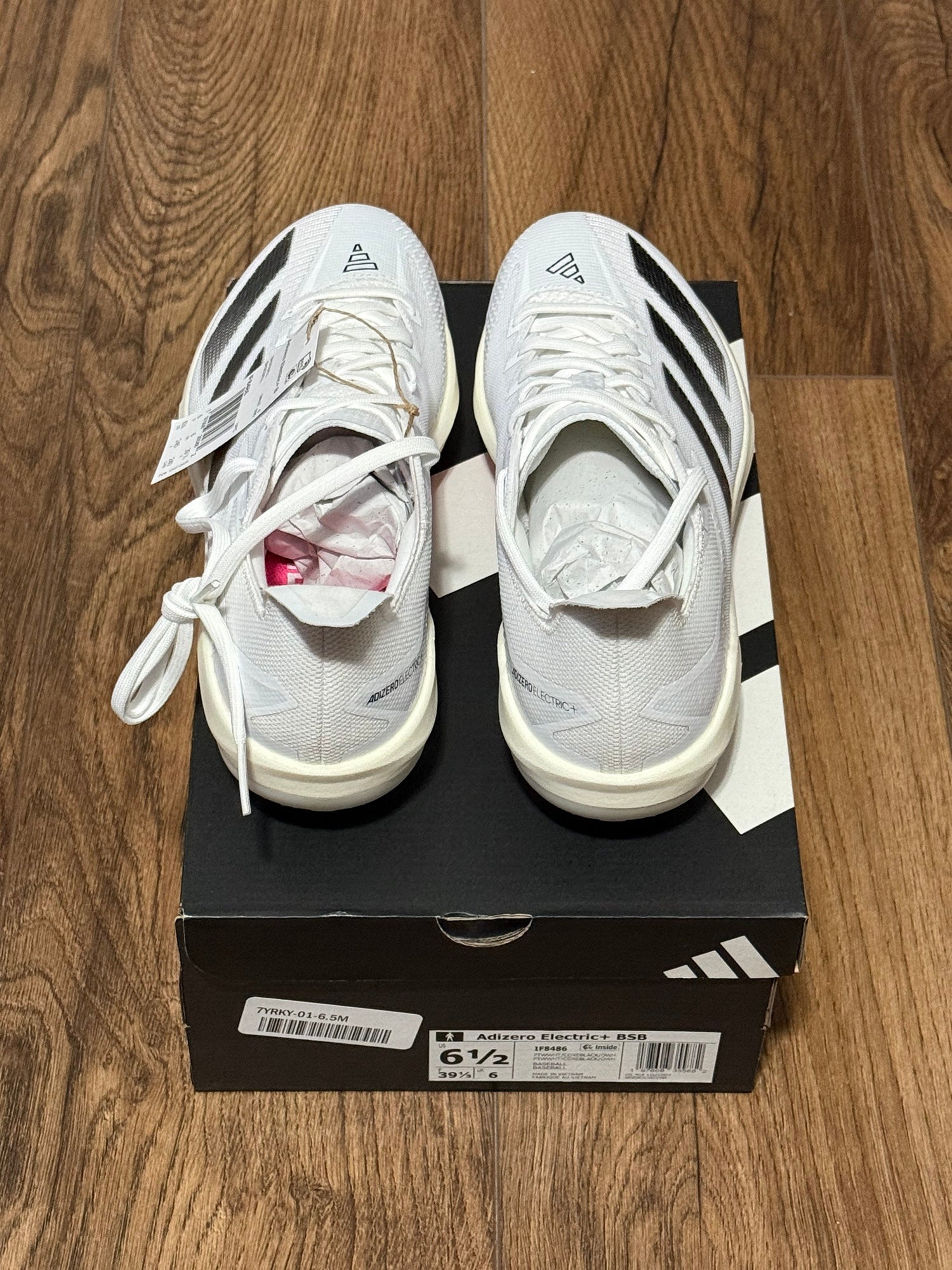 Adidas Adizero Electric BS Baseball Cleats, Black/White, Size 6.5M adidas 6.5 US Baseball & Softball Cleats for Men for sale | eBay main image 2