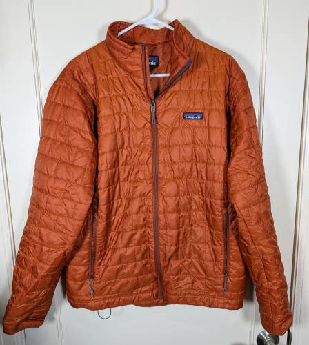 Patagonia Mens Nano Puff Primaloft Quilted Puffer Medium Burnished Red Size: L