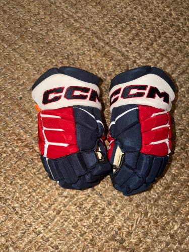 Used CCM Jetspeed 14" Pro Stock Gloves Washington Capitals Protas stock #29 palms