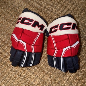 Used CCM HGQL 14" Pro Stock Gloves Washington Capitals Joe Snively