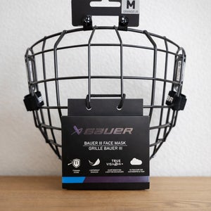Medium Bauer Profile III Facemask Full Cage (New)