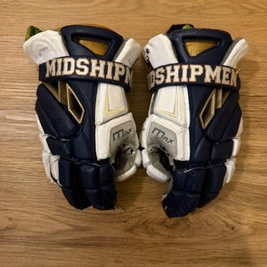 Navy Midshipmen Maverik Max Lacrosse Gloves