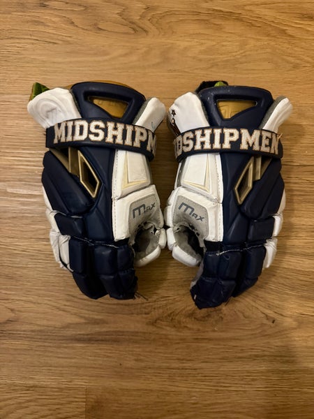 Navy Midshipmen Maverik Max Lacrosse Gloves