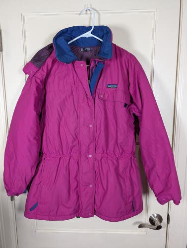 Vintage 90s Patagonia Insulated Parka Winter Full Zip Jacket Women's Size: 14