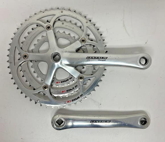 Campagnolo Centaur 175mm 53/42/30 Silver Aluminum Road Bike Triple Crankset