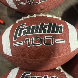 Franklin Sports Grip-Rite 100 Series Rubber Junior Footballs
