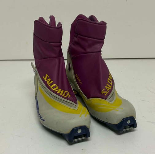 Salomon Profil Equipe Cross Country Ski Boots Gray/Purple US Men's 9 EU 42