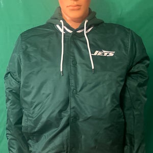 Medium  Hooded  satin  NY Jets jacket