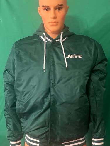 Medium  Hooded  satin  NY Jets jacket