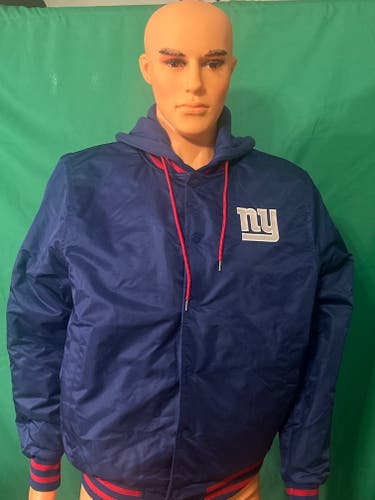 Medium  Hooded  satin  NY gaints jacket