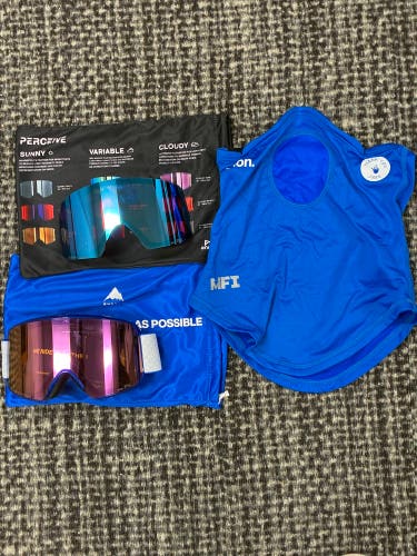 Limited Edition Burton Exclusive Anon M6 Snowboard Goggles W/ Magnetic Facemask (New)